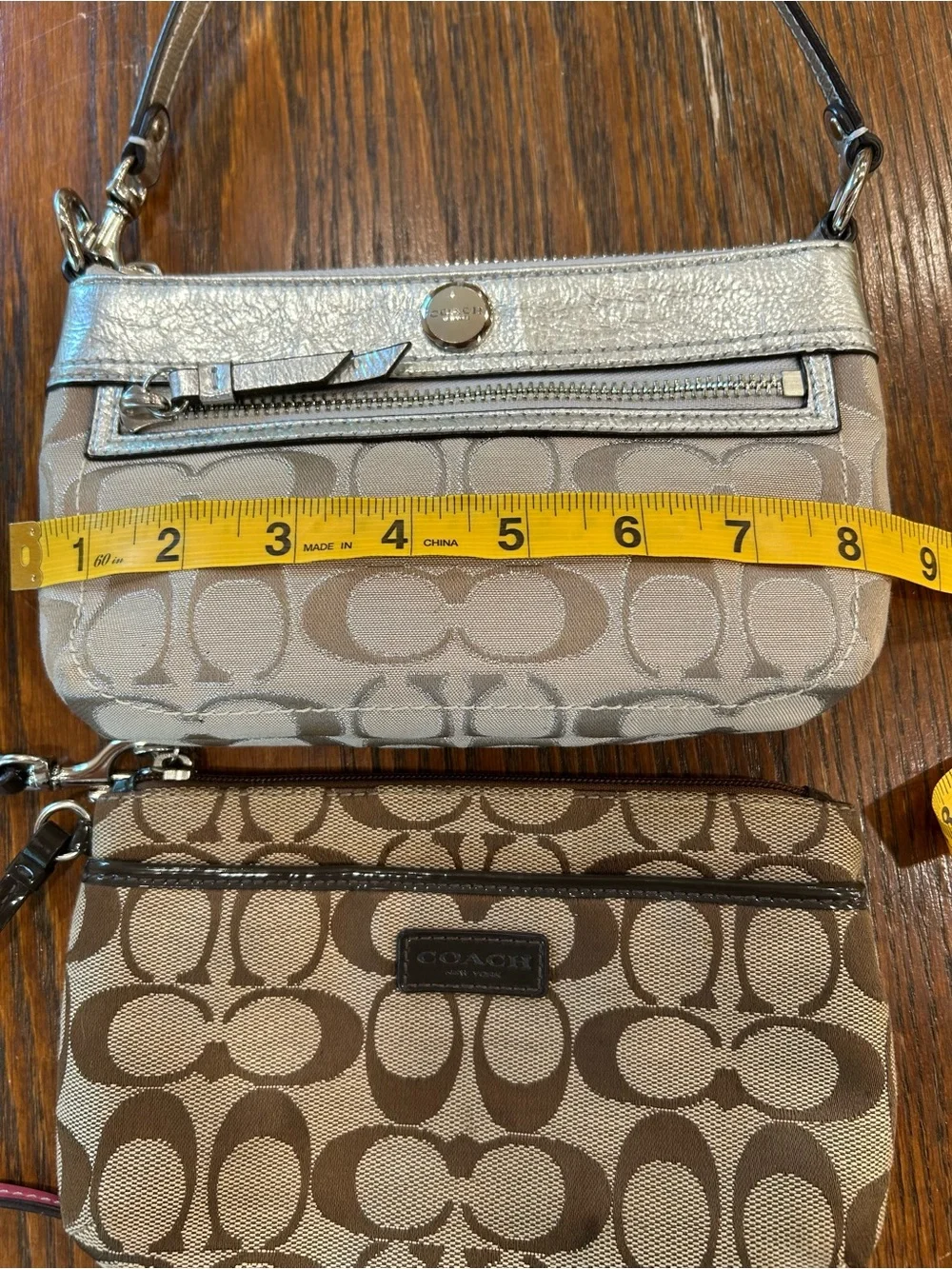 Coach three wristlets